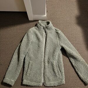 H&M Men's Green Teddy Jacket